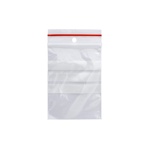 Buste trasp. chiusura grip in LDPE 50 μm Q-Connect con banda scrivibile - cont. alimentare - conf. 1000 pz - 6x8 cm